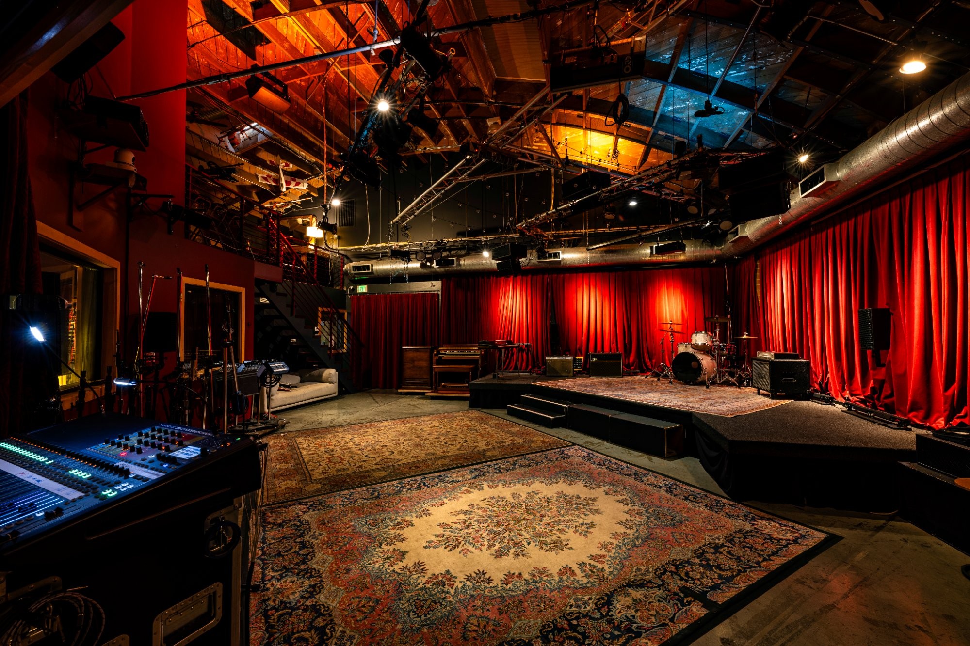 Studio A Live Room at Clearmountain's Berkeley Street Studios — 180-capacity performance venue Santa Monica