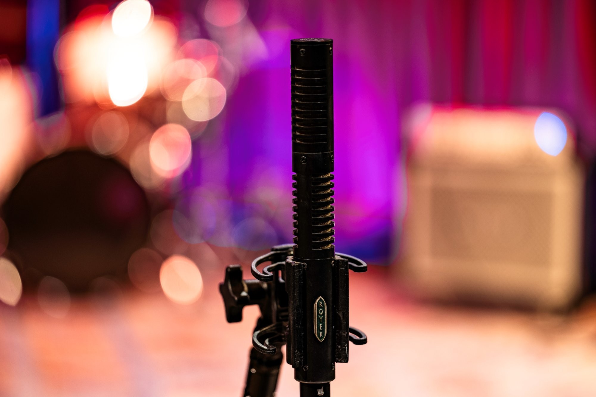 Royer ribbon microphone at Clearmountain's Berkeley Street Studios Santa Monica
